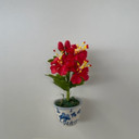 Red Hibiscus Clay Magnet (Pot)