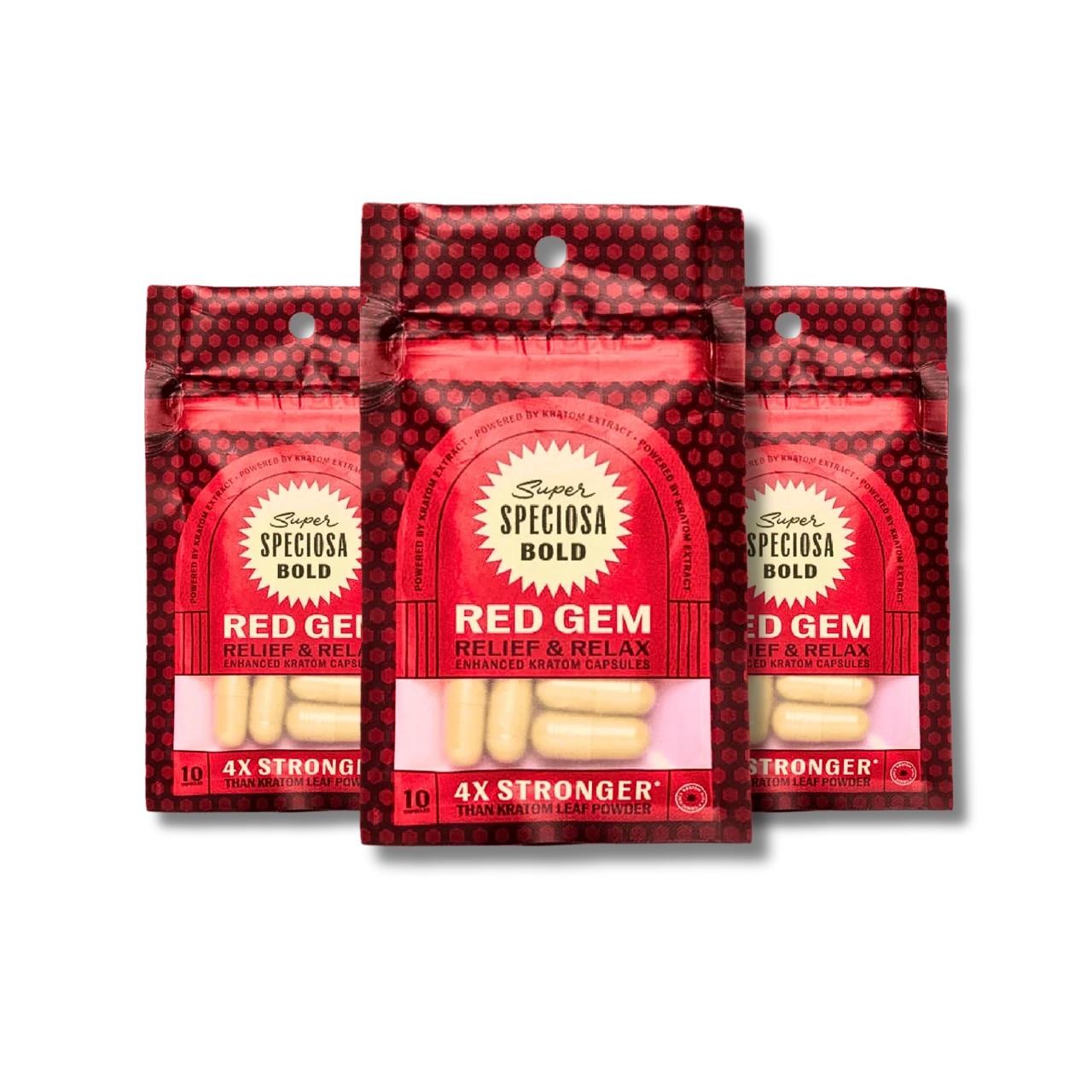 Red Gem Enhanced Kratom Capsules