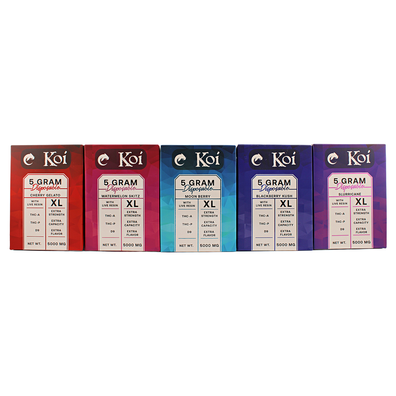 Koi THCa Delta-9 THCp 5g Disposable | Variable Voltage