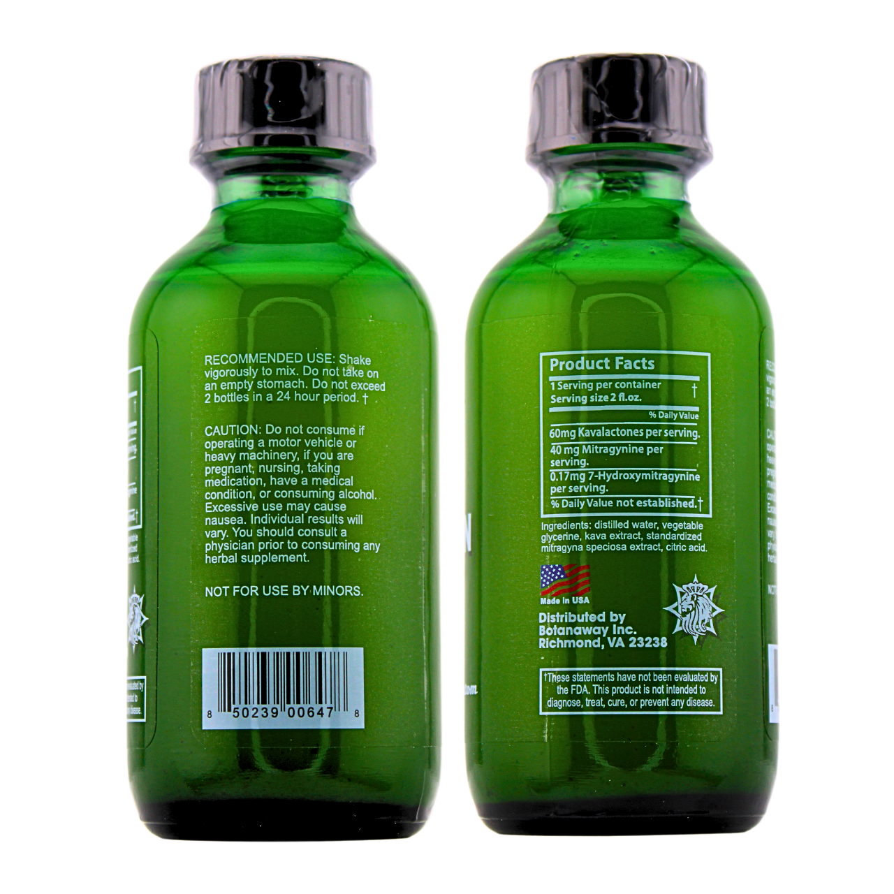Zion Herbals KFusion Shot | Kava Kratom Blend | Lab-Tested