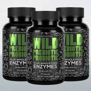 Wild Prebiotics & Probiotics Capsules 30ct – Gut Health & Digestion Support