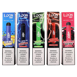Fruit-flavored Loons disposable vapes featuring a variety of sweet and refreshing options. Shipped directly to your door Order now and enjoy top-quality nicotine disposables.