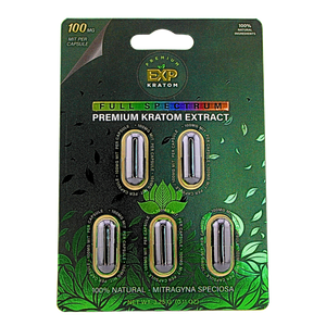 EXP Botanicals full spectrum kratom extract capsules, 100mg