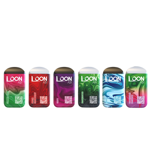 Loon Air 6000 Puff Disposable group shot featuring 15 popular flavors, rechargeable vape device on sale now for $22