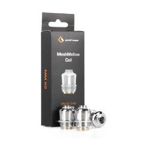 Thumbnail: GeekVape MeshMellow X2 Replacement Coils designed for Shield, Aero, and Cerberus tanks, featuring 0.4Ω dual mesh coils for outstanding flavor and dense vapor production
Full Description: Upgrade your vape with GeekVape MeshMellow X2 Replacement Coils, 0.4Ω dual mesh coils engineered for Shield, Aero, and Cerberus tanks to deliver exceptional flavor and vapor performance