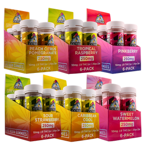 Thumbnail  1500mg THC 6pk case 250mg THC Extrax Live Resin Delta 9 THC 10mg THC Gummies 25ct jar