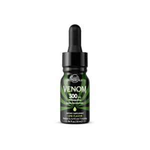 Kats Botanicals Venom Nano Kratom Shot, 300mg mitragynine, Lime flavor, 10ml dropper bottle