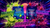 Top Extracts Instant Kava Gummies packaging in Mojito and Mixed Berry flavors with a vibrant neon synthwave background. The marketing ad displays the text Unwound At Ease, showcasing natural herbal relaxation and chill vibes.
