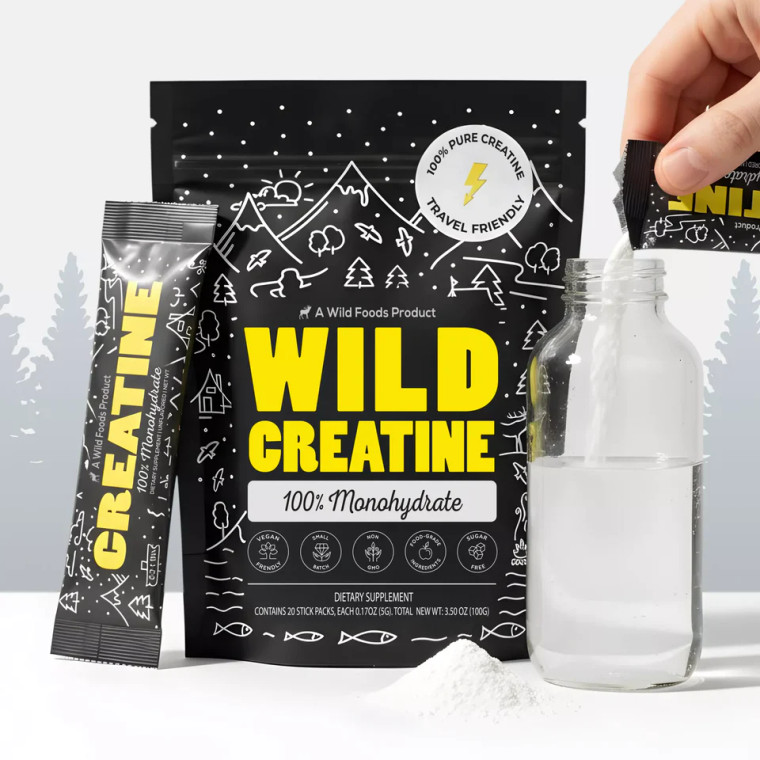 Wild Creatine Monohydrate Drink Mix Packets | 20 Servings