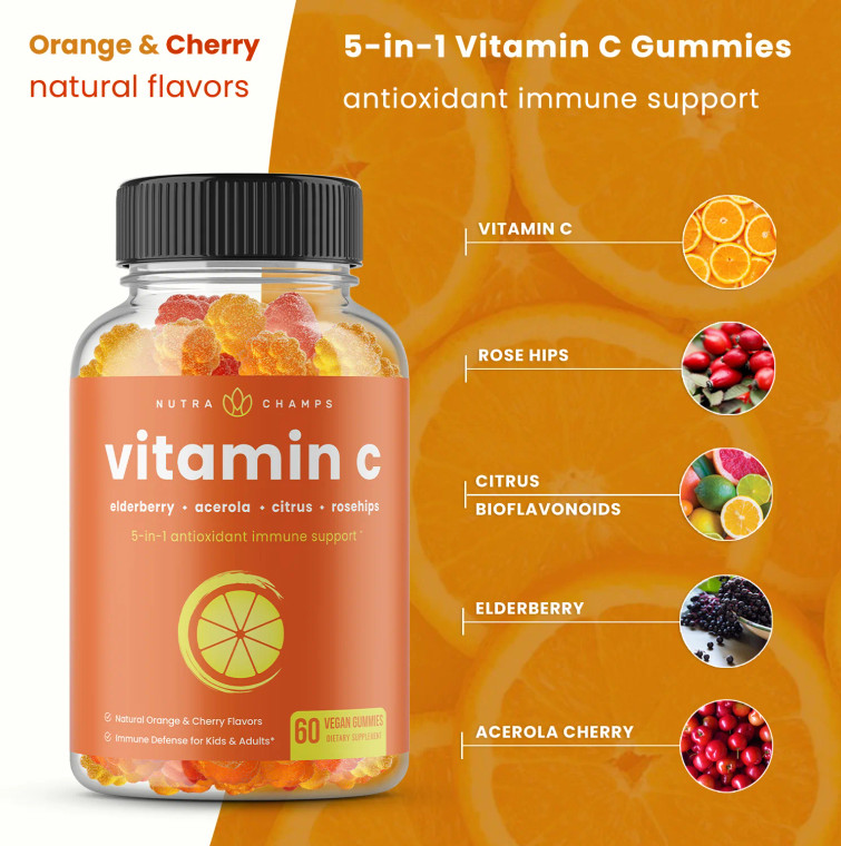 Nutra Champs | Vitamin C Gummies 60ct
