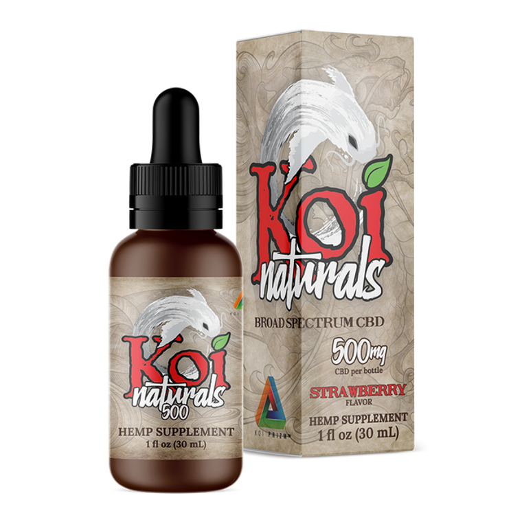 Koi Naturals CBD Oil Tincture Strawberry 500mg