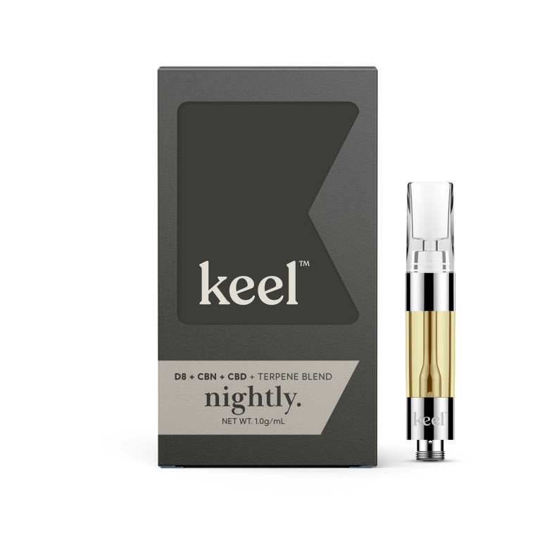 Keel 1g delta 8 CBD CBN nightly cartridge