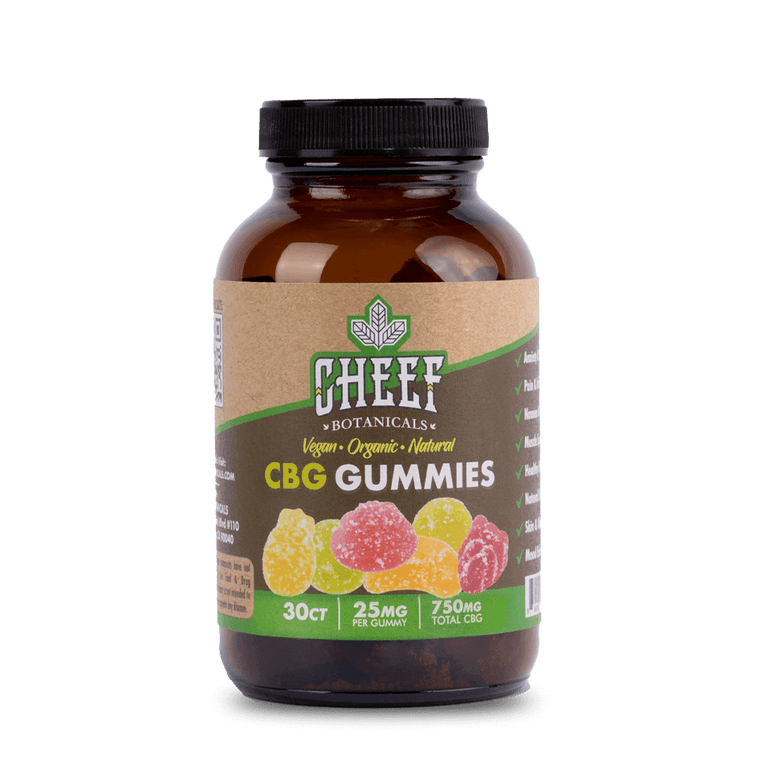 Cheef 25 mg CBG Gummies Vegan Organic 30 count