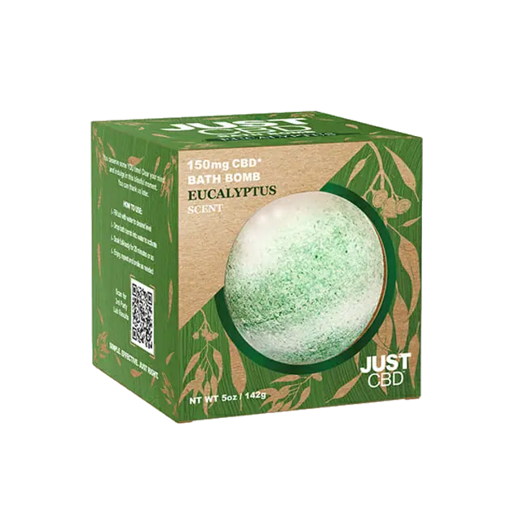 JustCBD | CBD Bath Bombs Eucalyptus