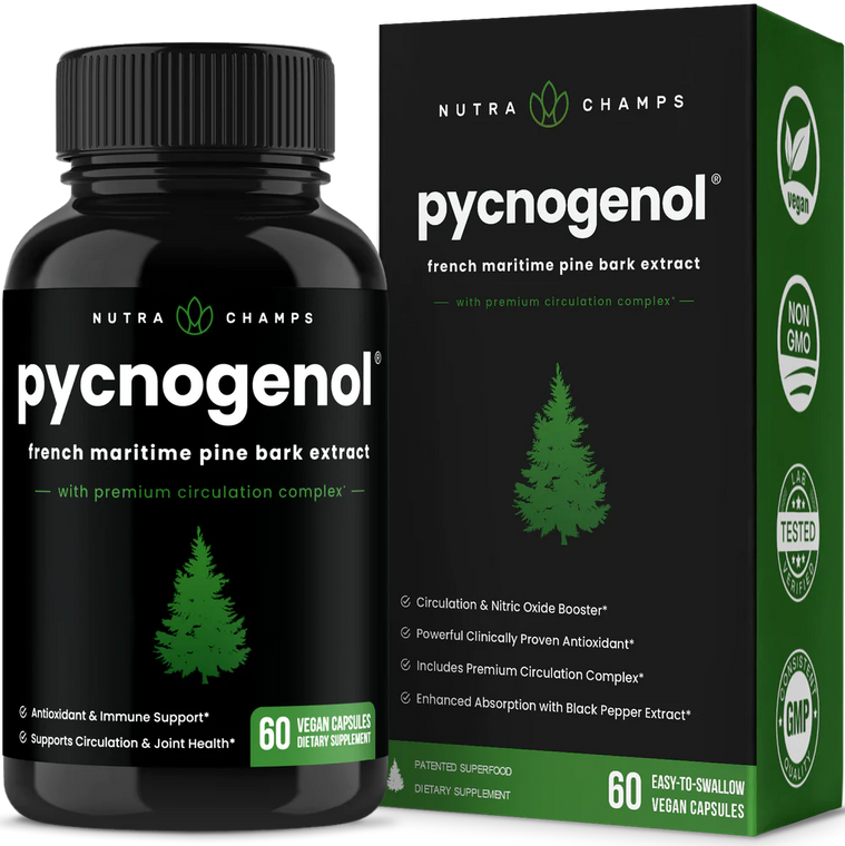 Nutra Champs | Pycnogenol® | 60 Count Front