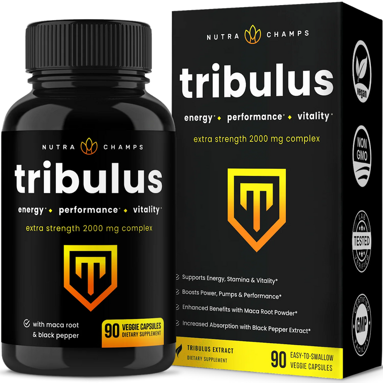 Nutra Champs | Tribulus | 90 Count Front