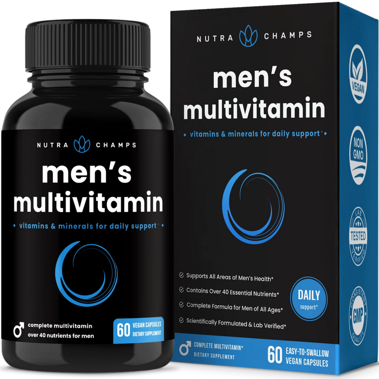 Nutra Champs | Men's Multivitamin | 60 Count Front