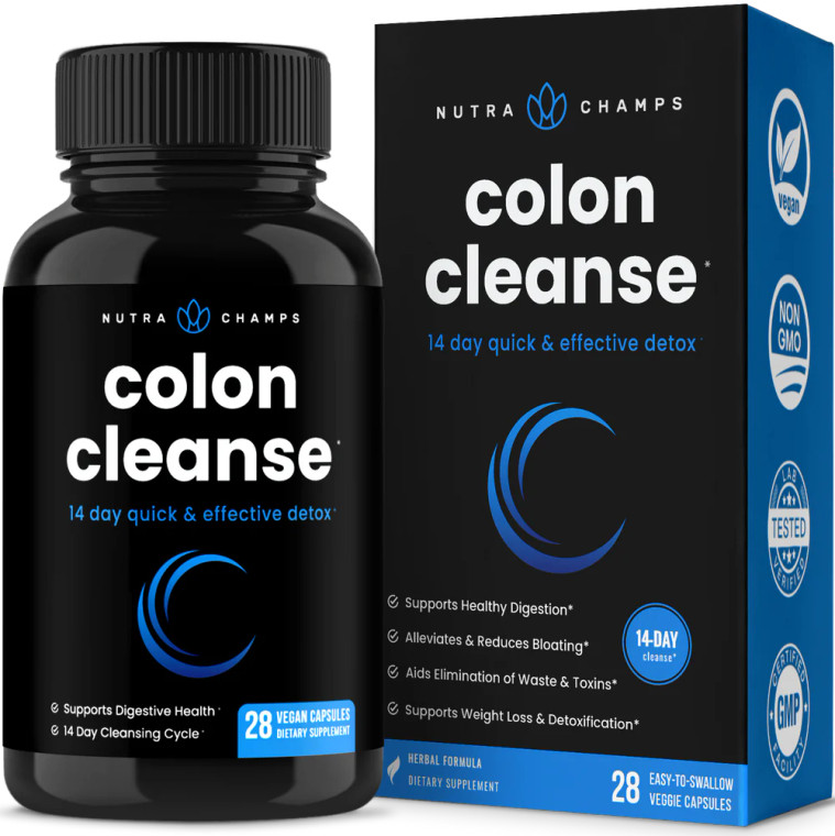 Nutra Champs | Colon Cleanse | 28 Capsules