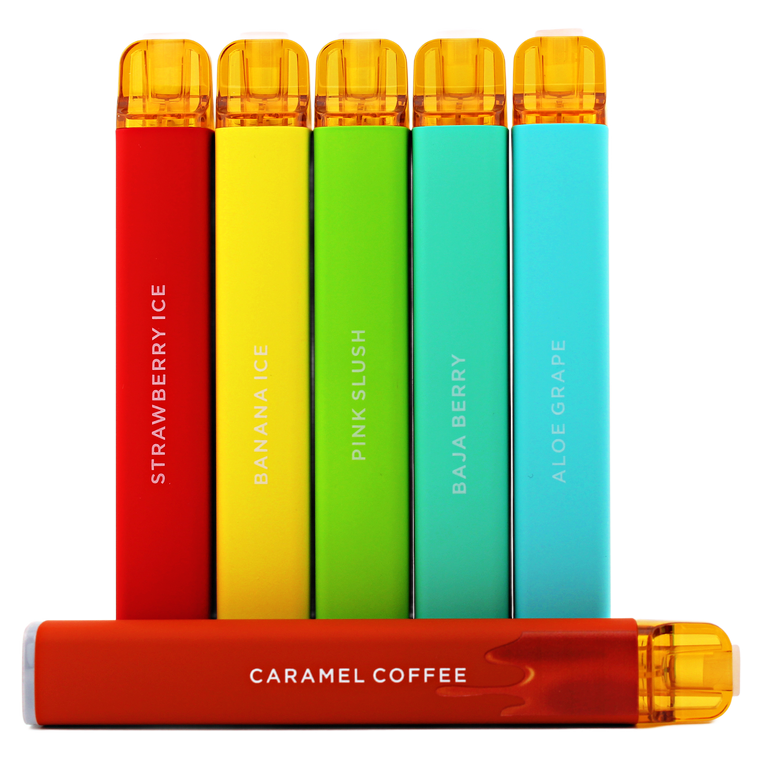 Helo Plus | Caffeine Aromatherapy Inhaler | Non Nicotine Vape Bar | Melo Labs | 0mg No Nic | 800 Puffs Group shot front