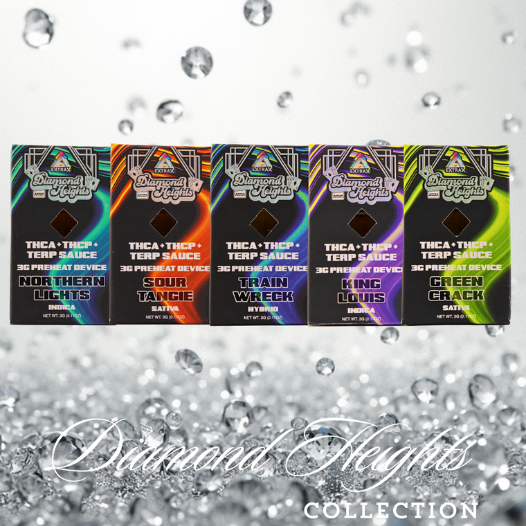 Premium EXTRAX Diamond Heights THCA + THCP Vape – Sweet Cannabis-Derived Terpene Flavors