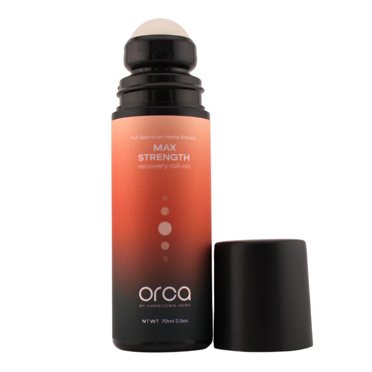 OCRA THC Pain Relieving Roll On Stick by Hometown Hero 120mg Delta 9 THC and 1000mg Delta 8 THC on sale now  open package