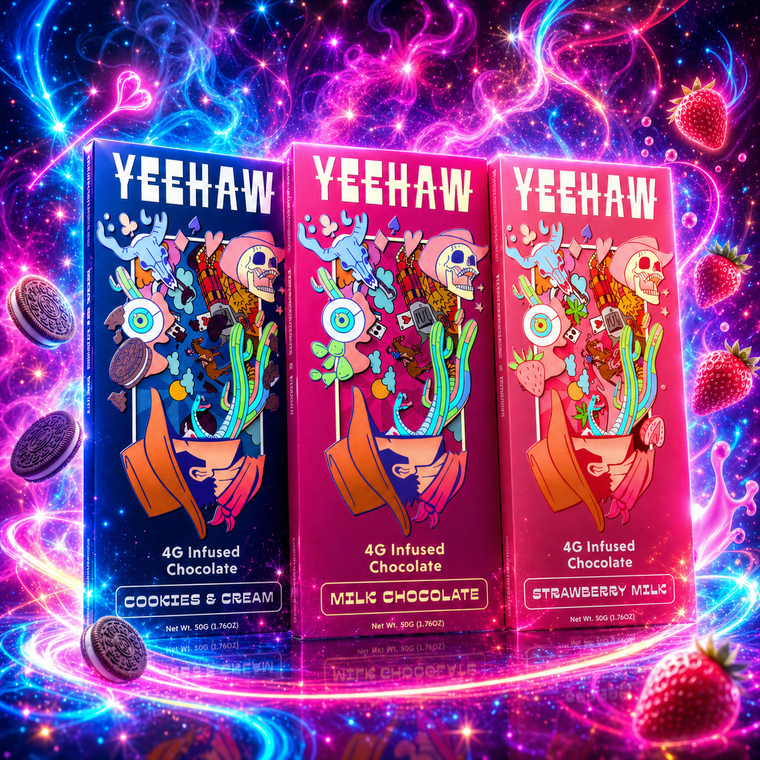 YEEHAW Mushroom Infused Chocolate Bar