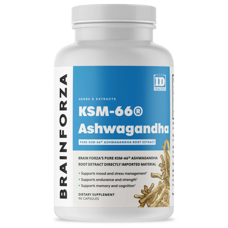 Brain Forza | KSM-66  Ashwagandha Root Capsules - 90ct