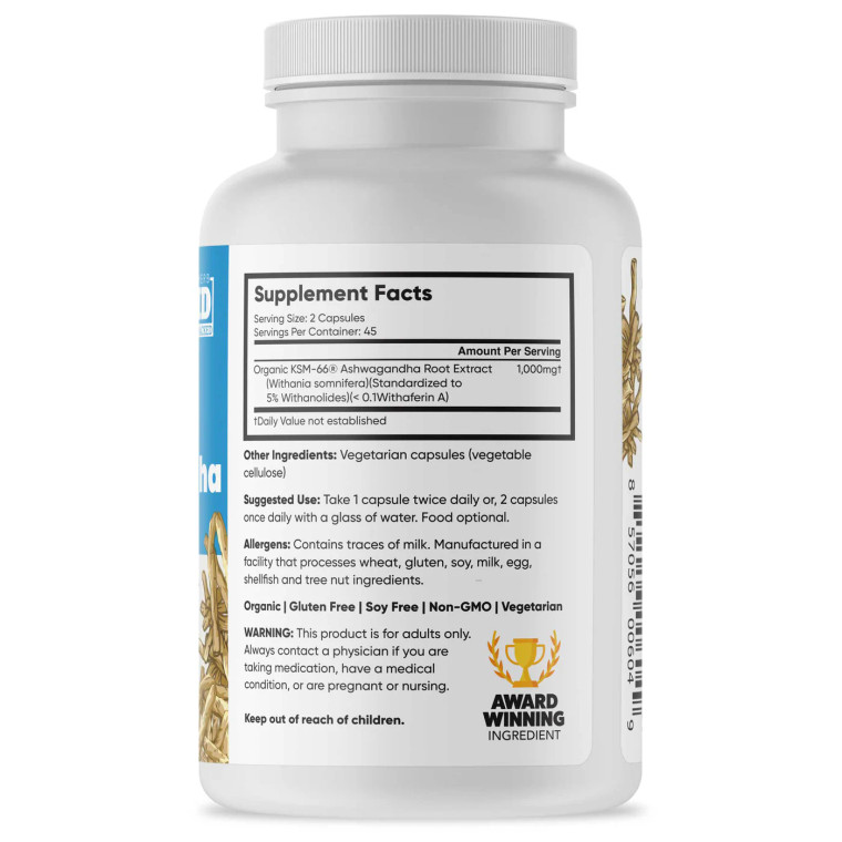 Brain Forza | KSM-66  Ashwagandha Root Capsules 90ct