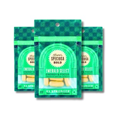 Super Speciosa Emerald Select Enhanced Kratom Capsules