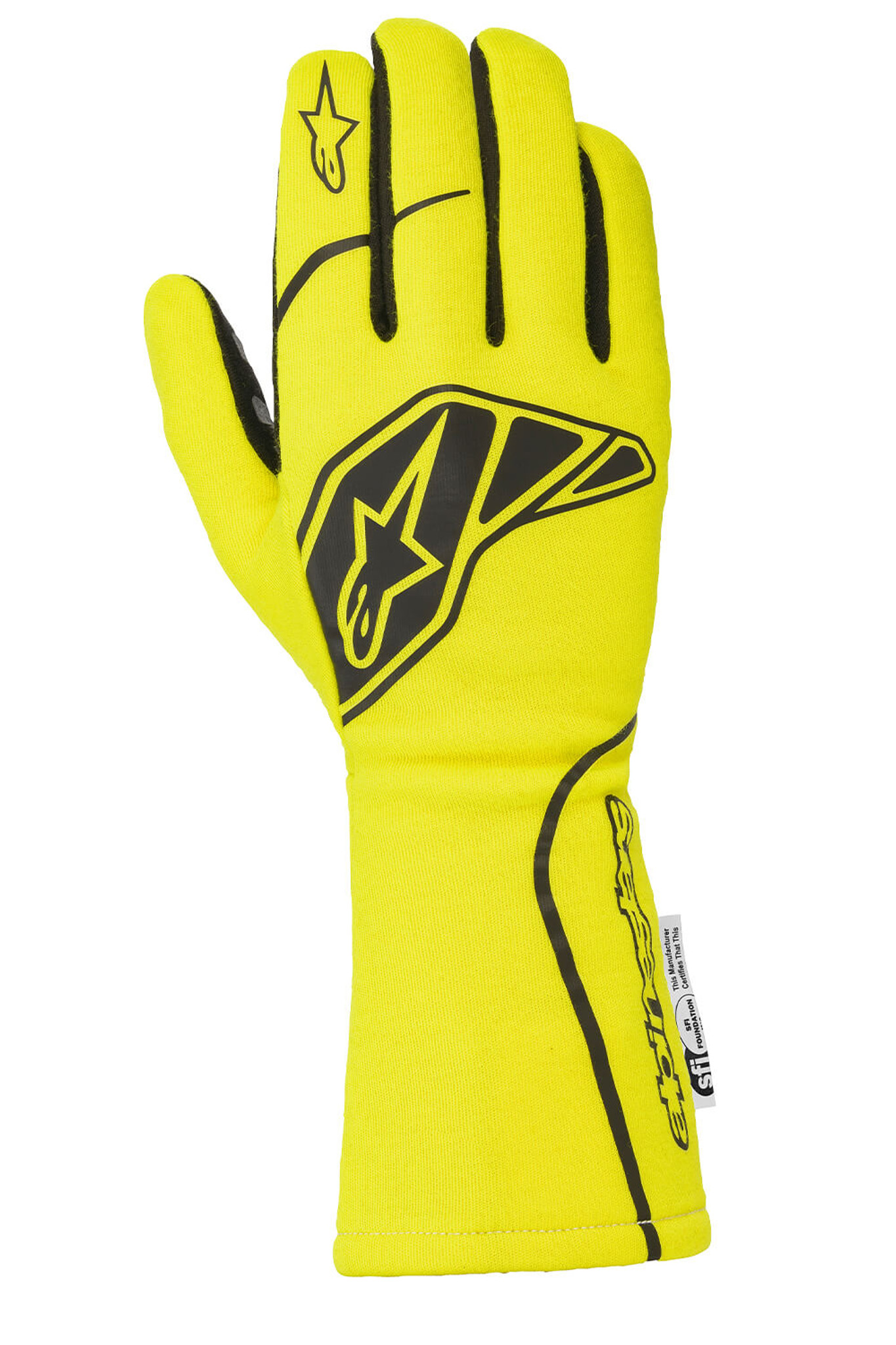 Gants Alpinestars ENGINE GLOVES - Black/Yellow Fluorescent