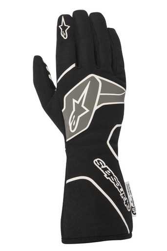 Tech-1 Race V2 Gloves Black White - Westwood Racing Supplies