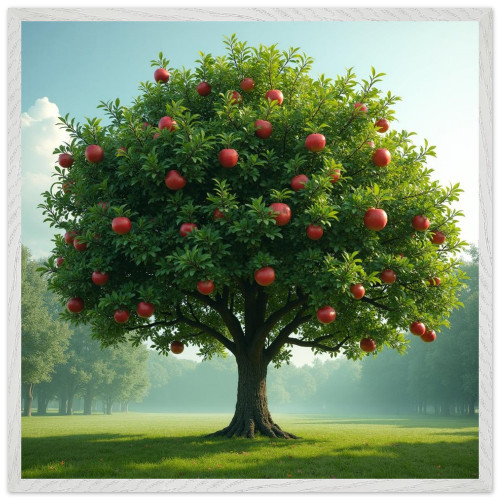 Apple Tree, Premium Wooden Framed Poster With Premium Matte Paper