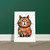 Funny Sad Eyes Cat Poster with Hanger – Durable Magnetic Display