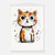 Funny Big Eyes Cat Poster with Hanger – Durable Magnetic Display