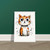 Funny Big Eyes Cat Poster with Hanger – Durable Magnetic Display