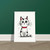 Funny Calm Cat Poster with Hanger – Durable Magnetic Display