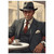 Man and Morning Coffee, Concept Art, Fine Art Poster Man and Morning Coffee, Concept Art, Fine Art Poster