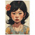Girl With Flower In Hair, Concept Art, Fine Art Poster Girl With Flower In Hair, Concept Art, Fine Art Poster