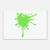 Lime Green Paint Splatter Canvas