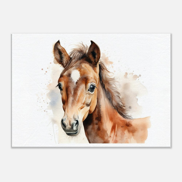 Farmhouse Style Horse Canvas Print – Wall Art for