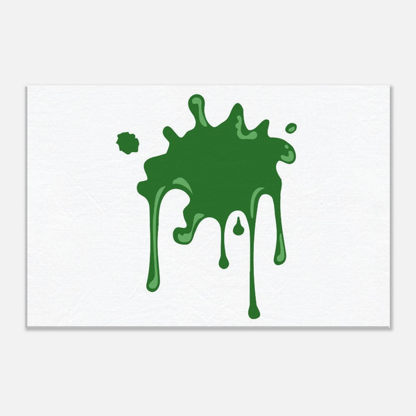 Dark Green Paint Splatter Canvas Dark Green Paint Splatter Canvas