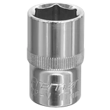 Premier Fully Polished Socket 1/2"Sq Drive 17mm 1