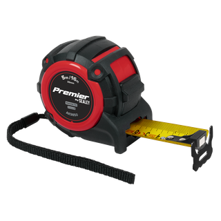 Premier Metric/Imperial Tape Measure Extra-Wide Blade 5m(16ft) x 32mm