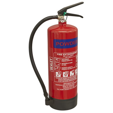 Sealey Dry Powder Fire Extinguisher 6kg