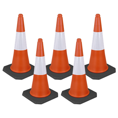 Sealey Traffic Cone 75cm - Pack of 5
