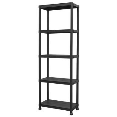 Sealey Plastic Racking Unit with 5 Shelves 25kg Capacity Per Level