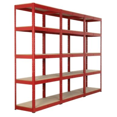 Sealey Racking Unit with 5 Shelves 350kg Capacity Per Level - Set of 3
