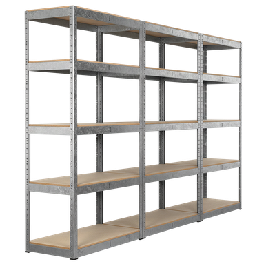 Sealey Racking Unit with 5 Shelves 350kg Capacity Per Level - Set of 3
