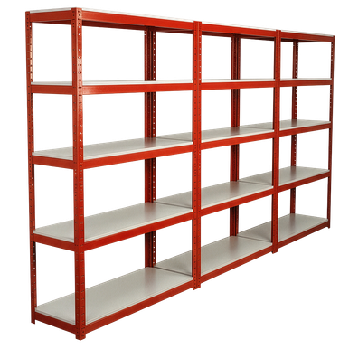 Sealey Racking Unit with 5 Shelves 500kg Capacity Per Level - Set of 3