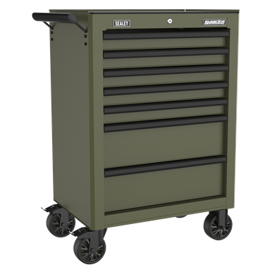 Superline PRO® Heavy-Duty Rollcab 7 Drawer - Khaki